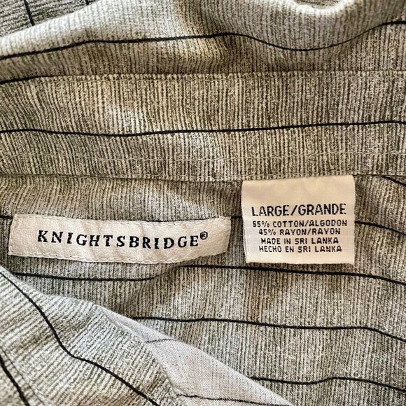 Knightsbridge Short Sleeve Button Down Shirt Men's Large - Picture 7 of 8